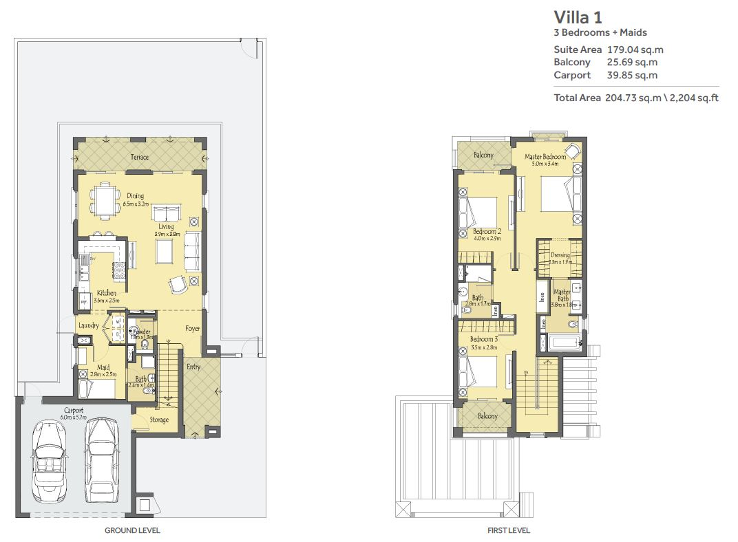 Villanove La Quinta Independent Villas Floor Plan